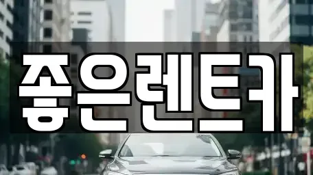 충북 음성군 장기렌트카 전문 좋은렌트카