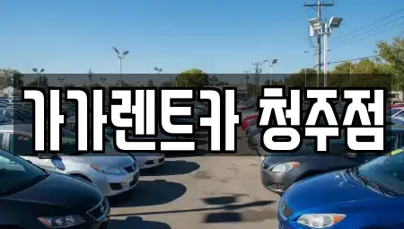 충북 청주시 청원구 내덕동 렌트카 전문 가가렌트카 청주점