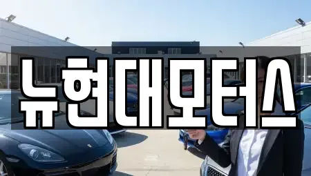 충청남도 보령시 죽정동 중고차 전문 뉴현대모터스