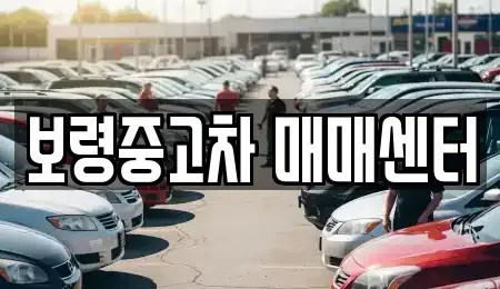 충청남도 보령시 죽정동 중고차 전문 보령중고차 매매센터