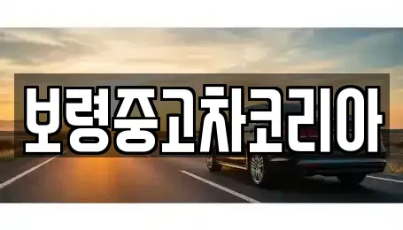 충청남도 보령시 죽정동 중고차 전문 보령중고차코리아