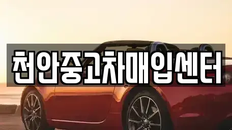 충청남도 중고차매입 전문 천안중고차매입센터