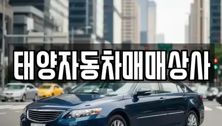충청남도 천안시 동남구 용곡동 중고차 전문 태양자동차매매상사