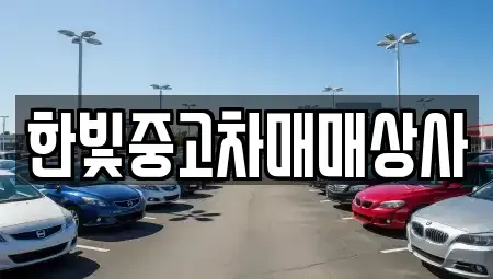 충청남도 천안시 동남구 용곡동 중고차 전문 한빛중고차매매상사
