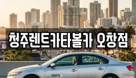 충청북도 청주시 청원구 오창읍 렌트카 전문 청주렌트카타볼카 오창점