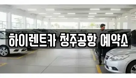 충청북도 청주시 청원구 오창읍 렌트카 전문 하이렌트카 청주공항 예약소