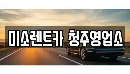 충청북도 청주시 흥덕구 휴암동 렌트카 전문 미소렌트카 청주영업소