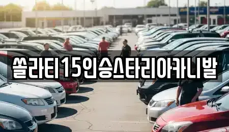 충청북도 충주시 성내동 렌트카 전문 쏠라티15인승스타리아카니발